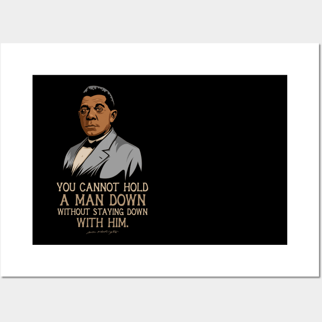 Booker T Washington Quote Gift for Black History Month Wall Art by HistoryMakers